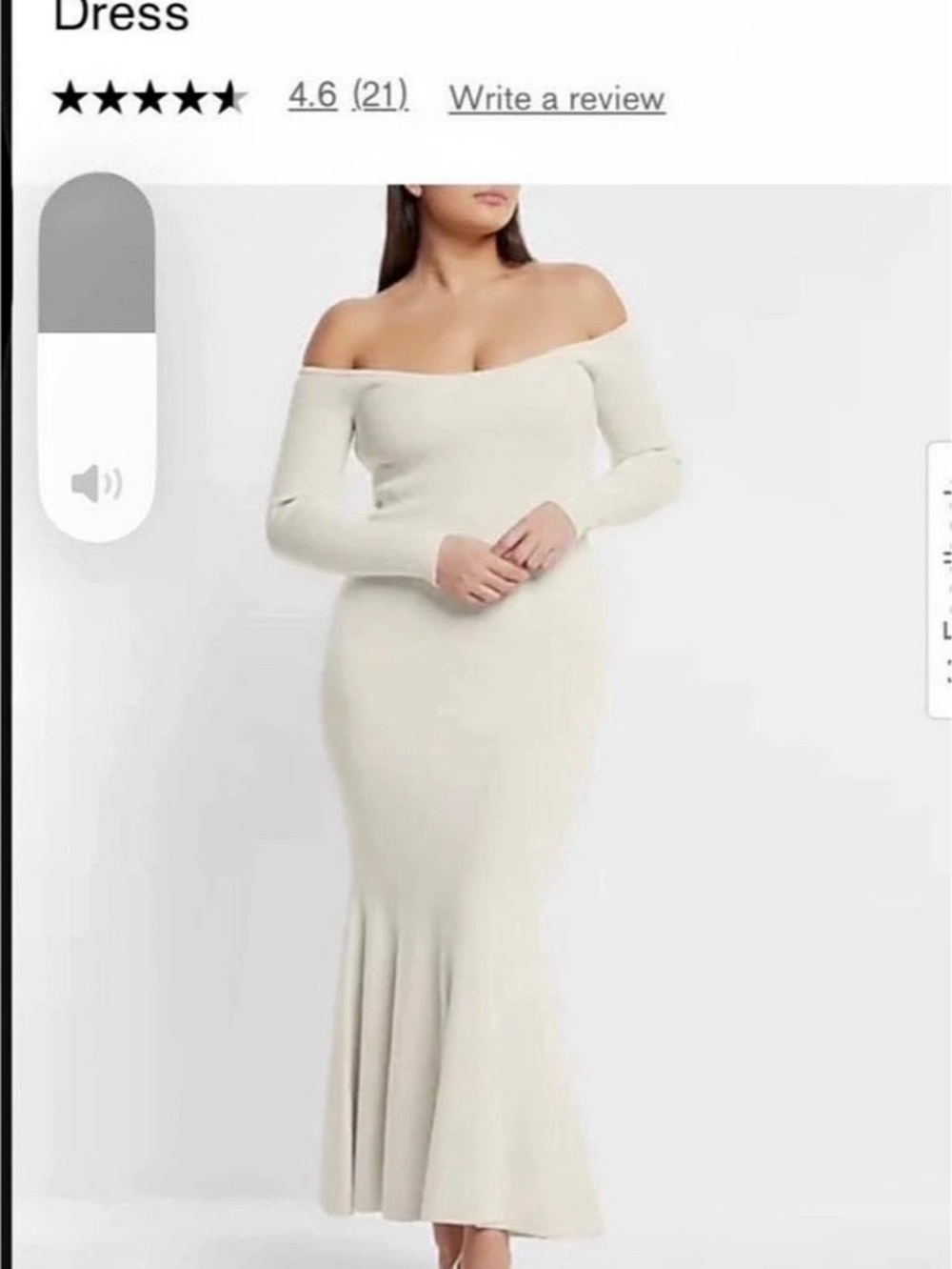 Express Bridal Off The Shoulder Sweater Maxi Dress Off-Shoulder Maxi Dress in